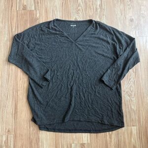 Nestwell Charcoal V-Neck Sweater